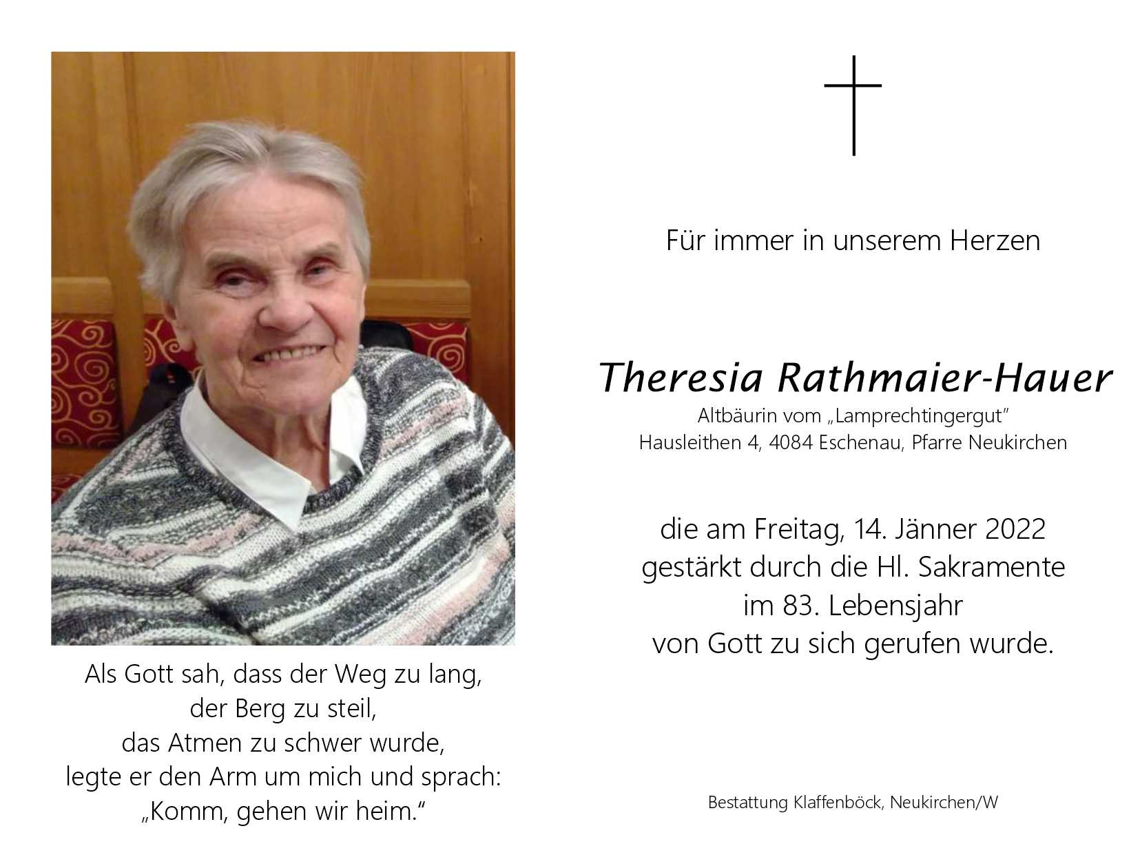 Theresia  Rathmaier-Hauer