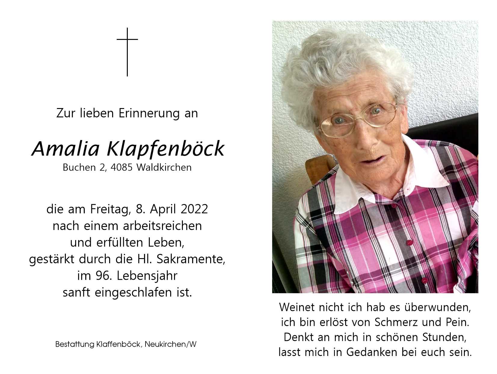 Amalia  Klapfenböck