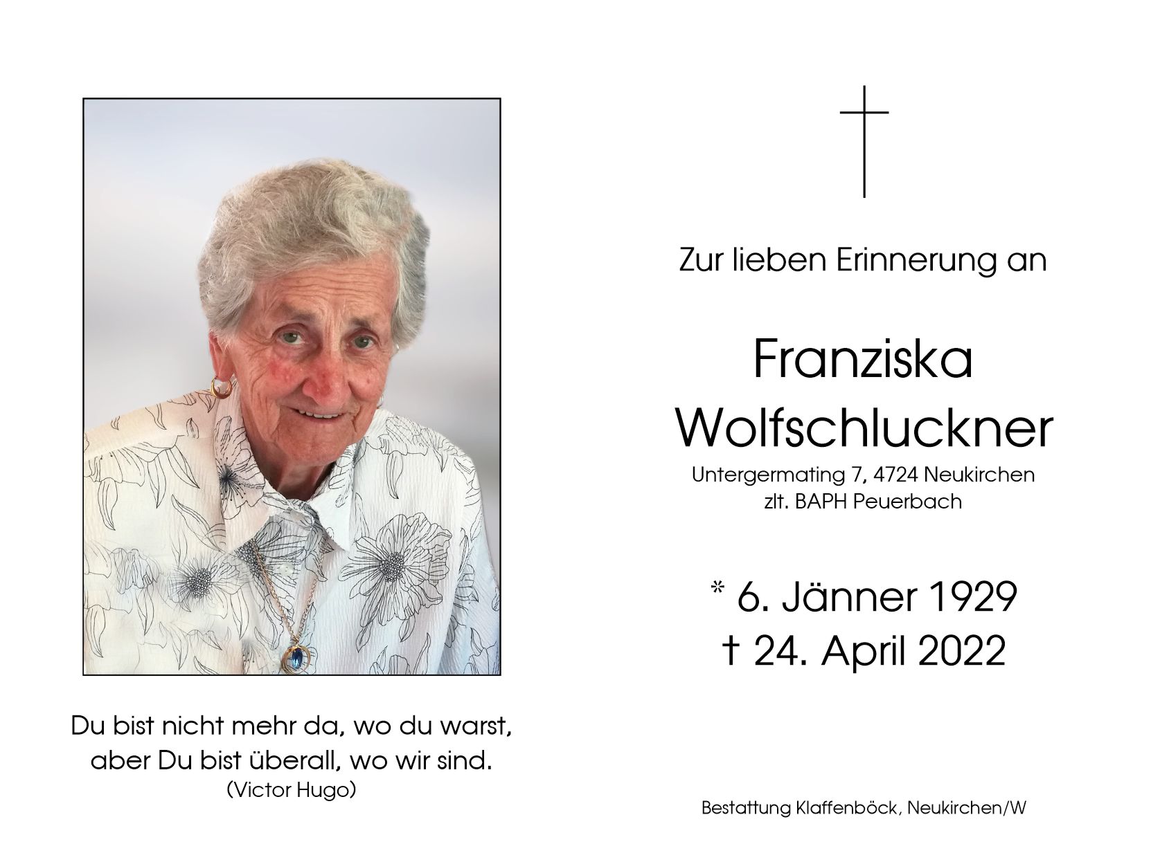 Franziska  Wolfschluckner