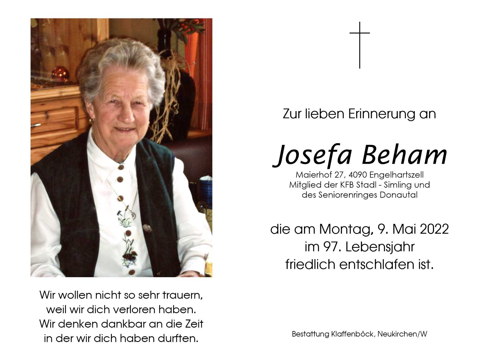Josefa  Beham