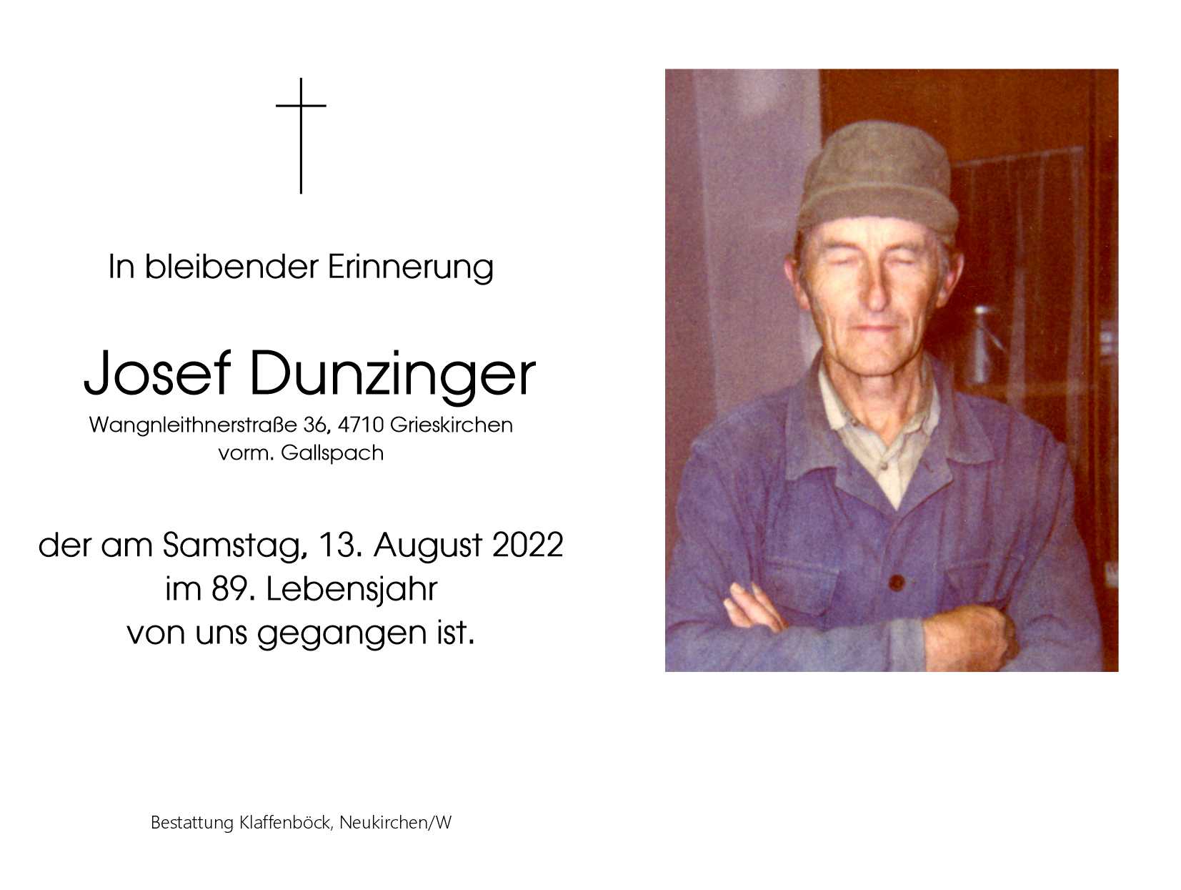 Josef  Dunzinger