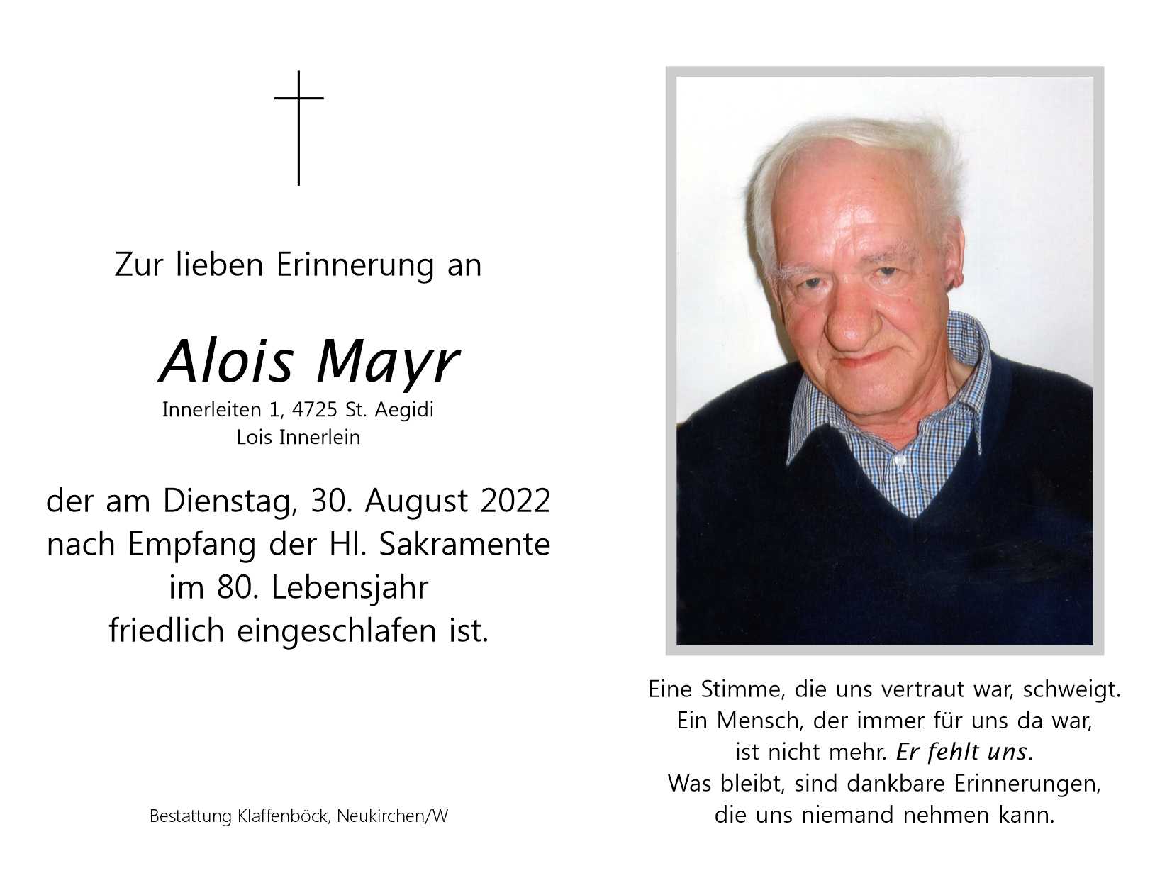 Alois  Mayr