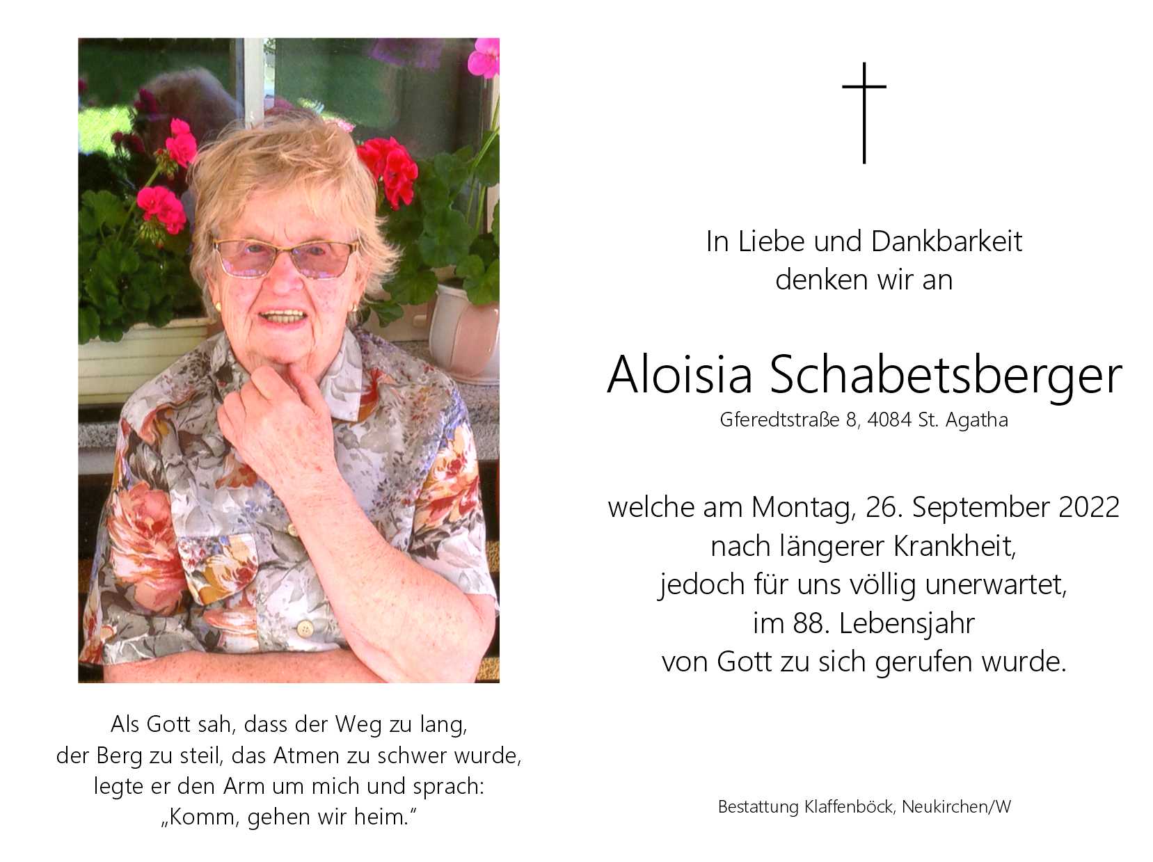 Aloisia  Schabetsberger