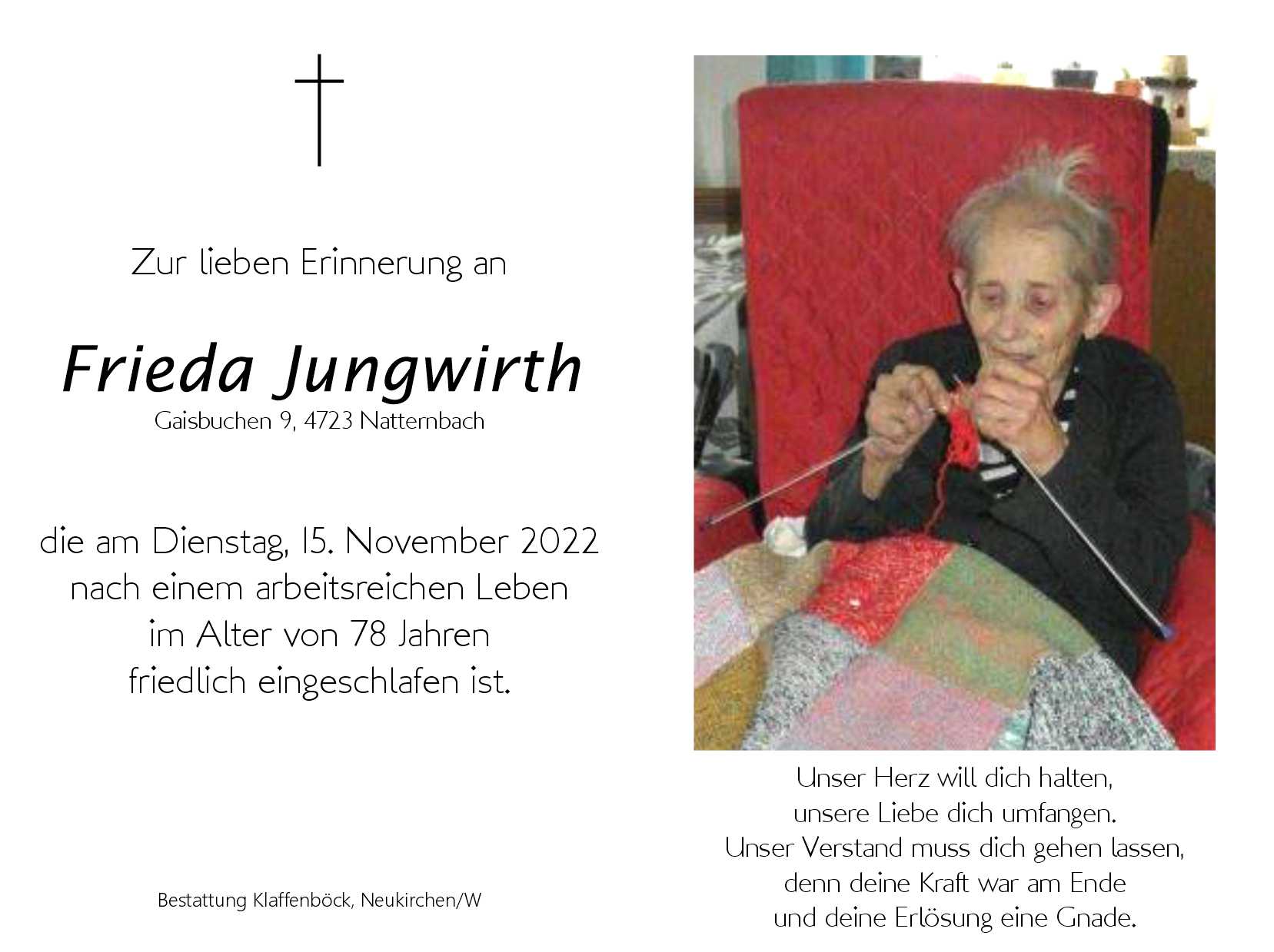 Frieda  Jungwirth