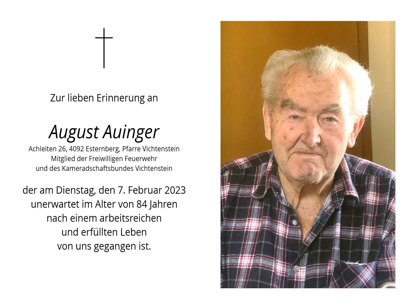 August  Auinger