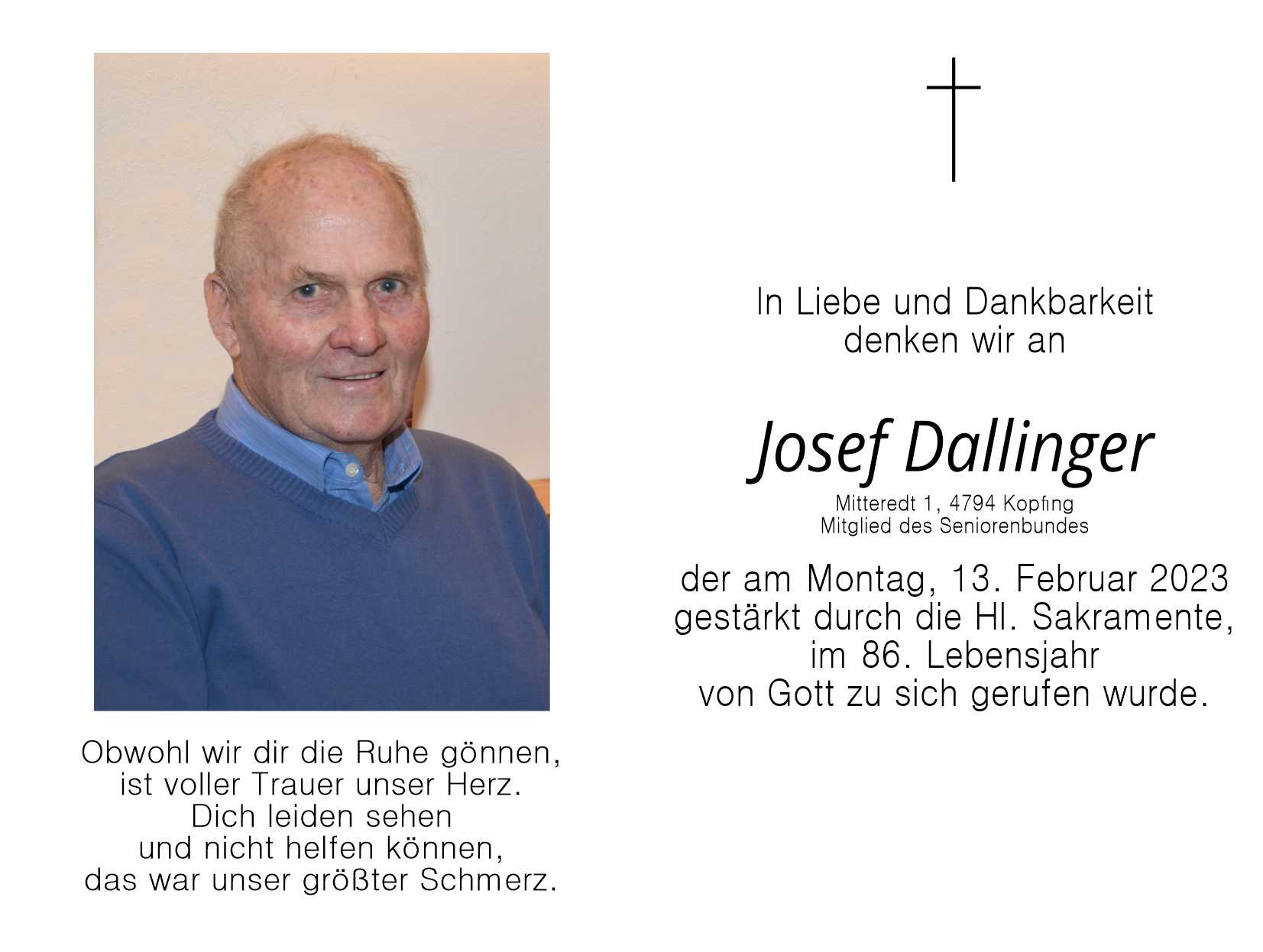Josef  Dallinger