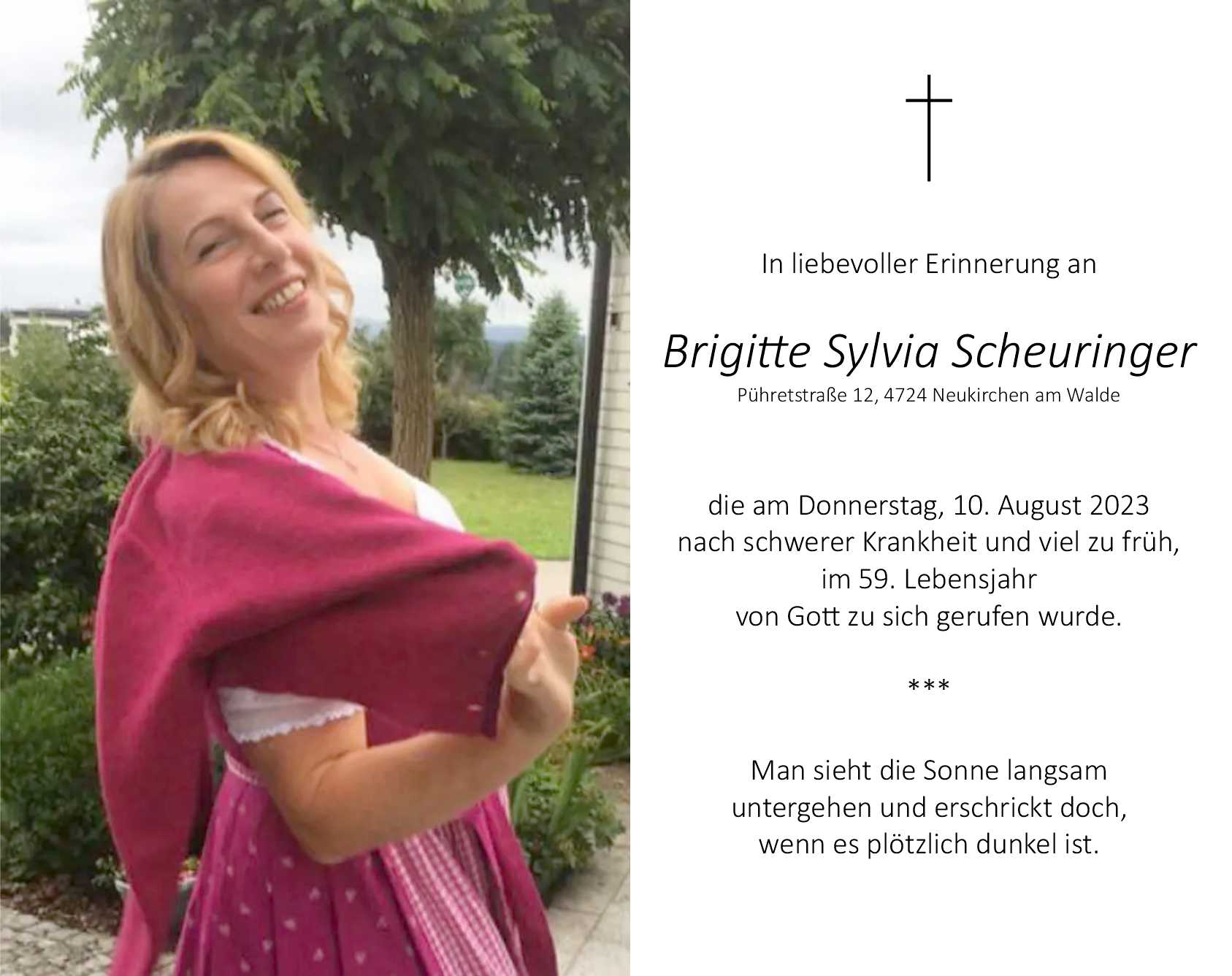 Brigitte Sylvia  Scheuringer