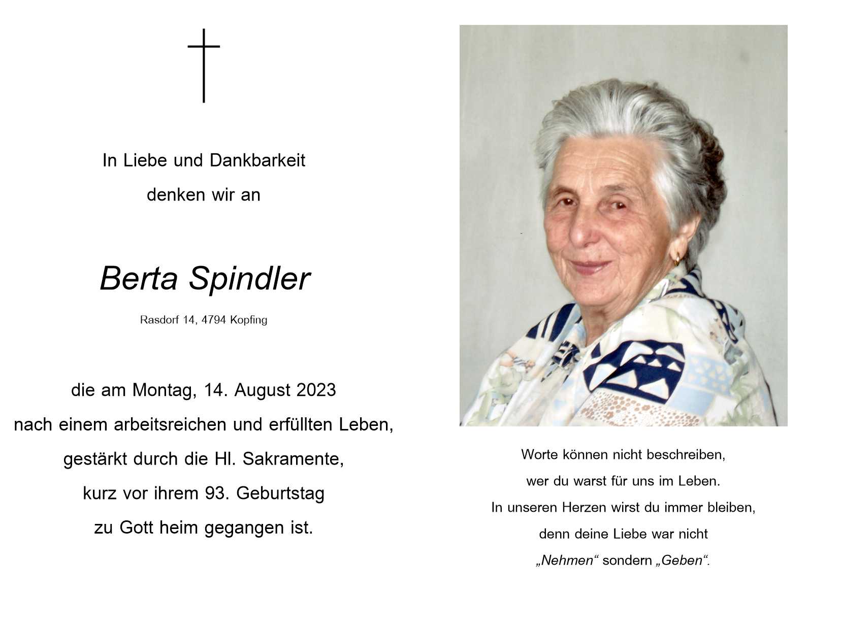 Berta  Spindler