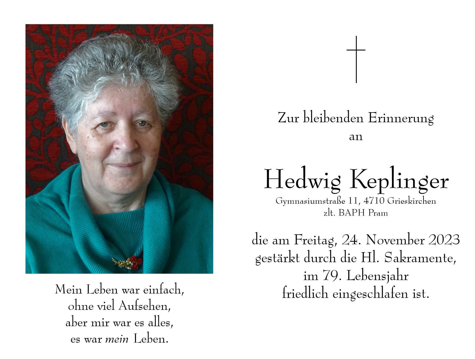 Hedwig  Keplinger