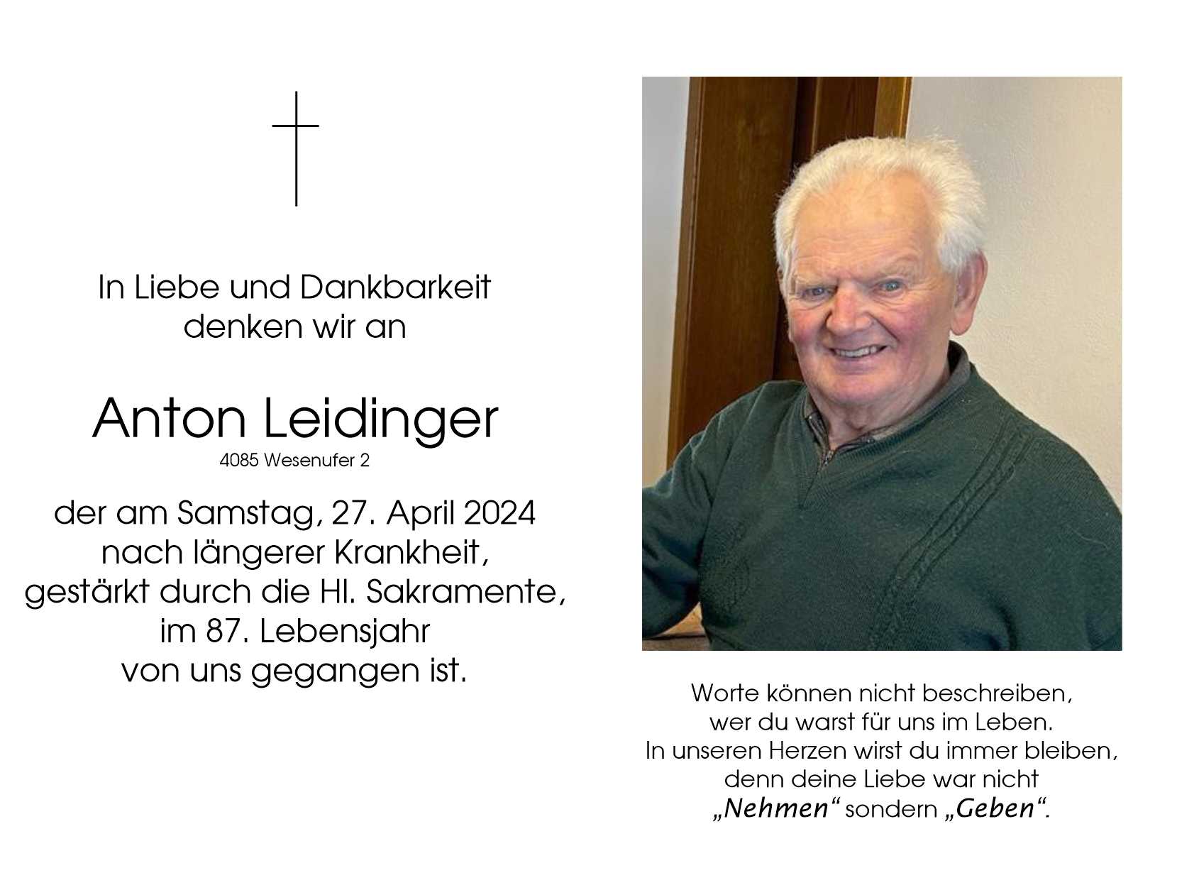 Anton  Leidinger