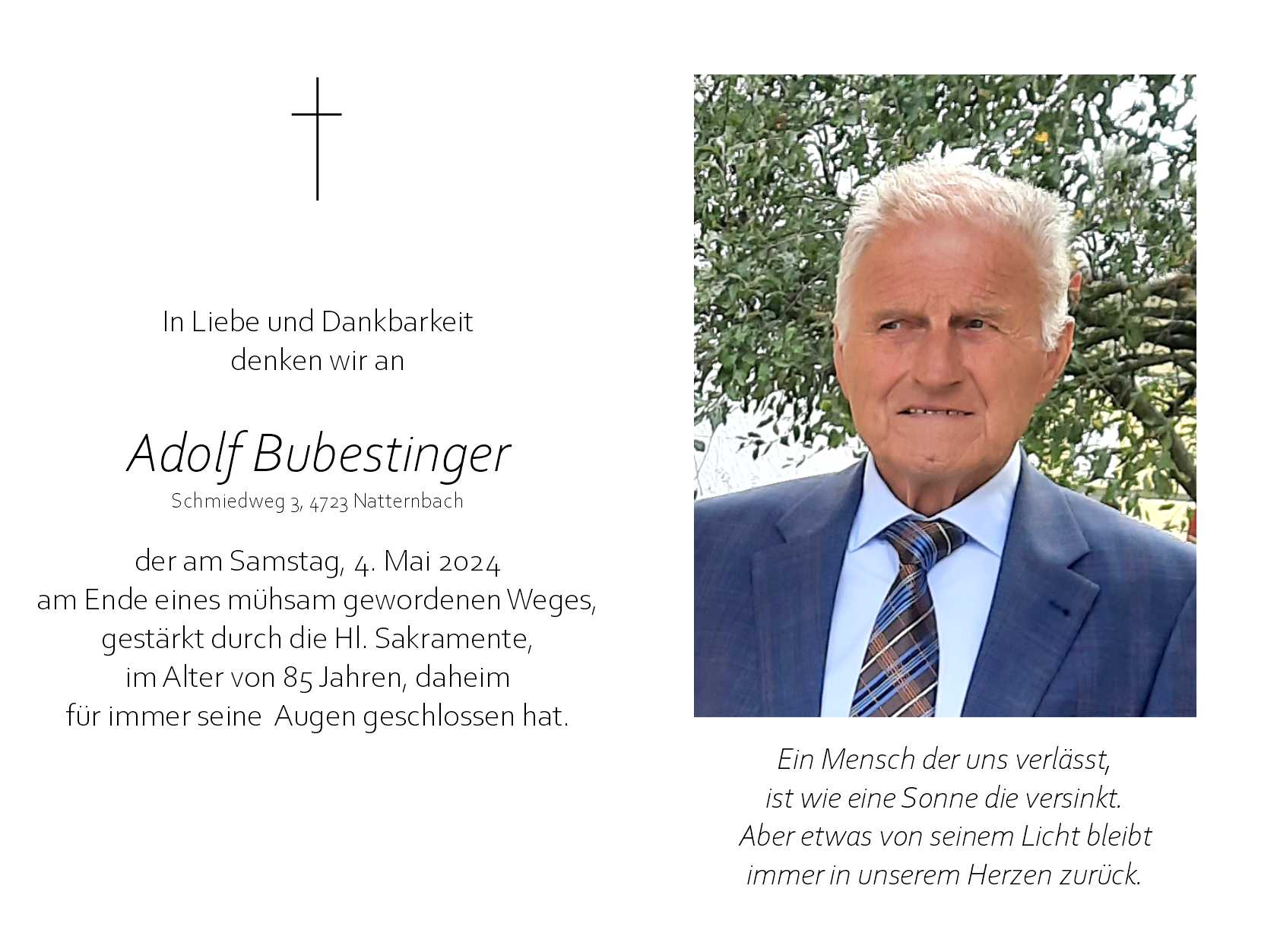 Adolf  Bubestinger