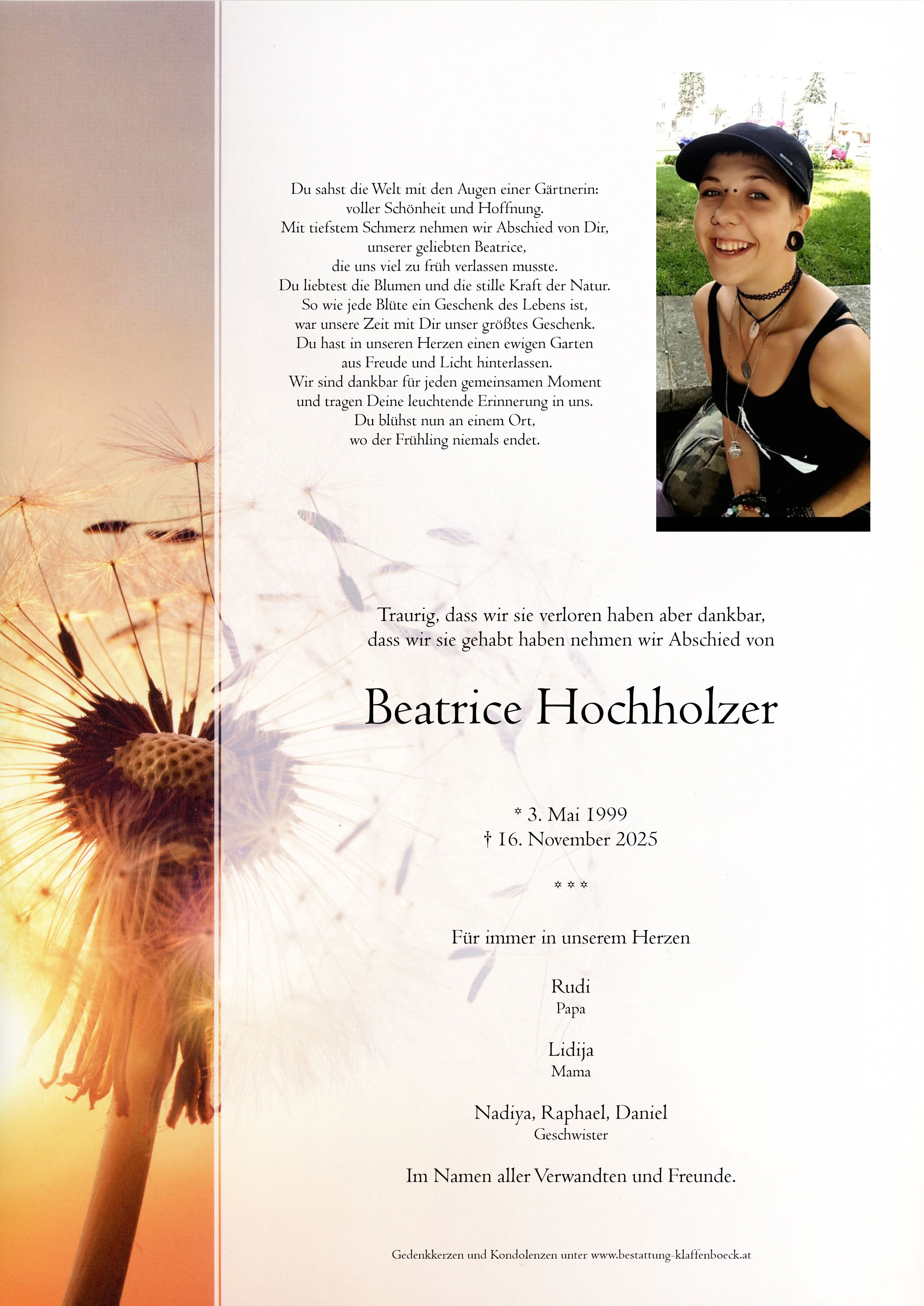 Beatrice  Hochholzer